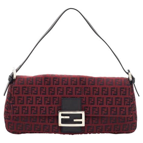 fendi zucchino red mama baguette|fendi baguette silver.